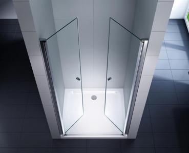 Preview: Glas Concept 24 - Nischentür - Nischendusche - Pendeltür - Hebe/Senkmechanismus - 6mm ESG - Variation (100x195cm)